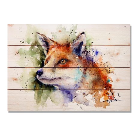RICKIS RUGS 20 x 14 in. Red Fox Wall Art RI2564367